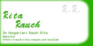 rita rauch business card